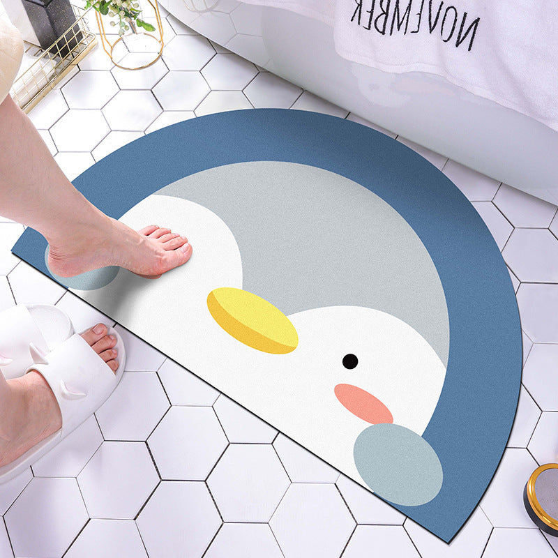 Lion-Themed Plush Bath Mat Bowlift