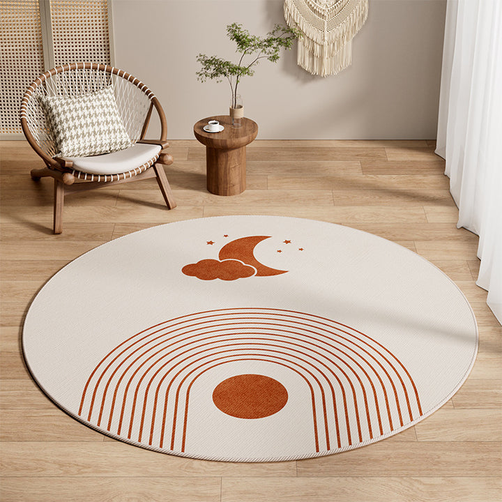 Round Bohemian Area Rug Bowlift