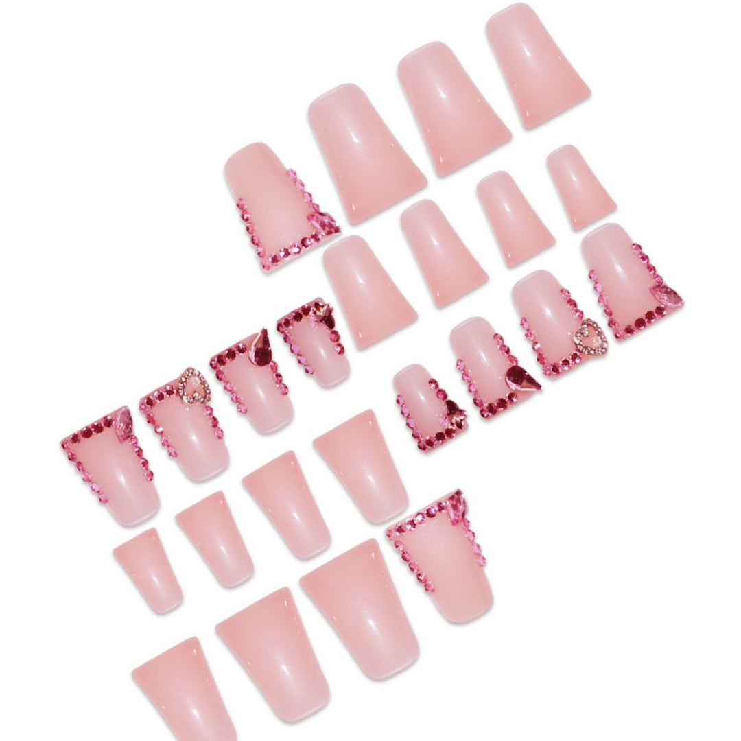 Elegant Rhinestone Embellished Press-On Nails Bowlift