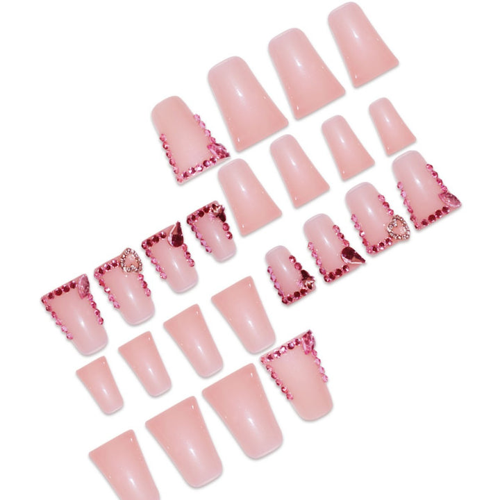Elegant Rhinestone Embellished Press-On Nails Bowlift