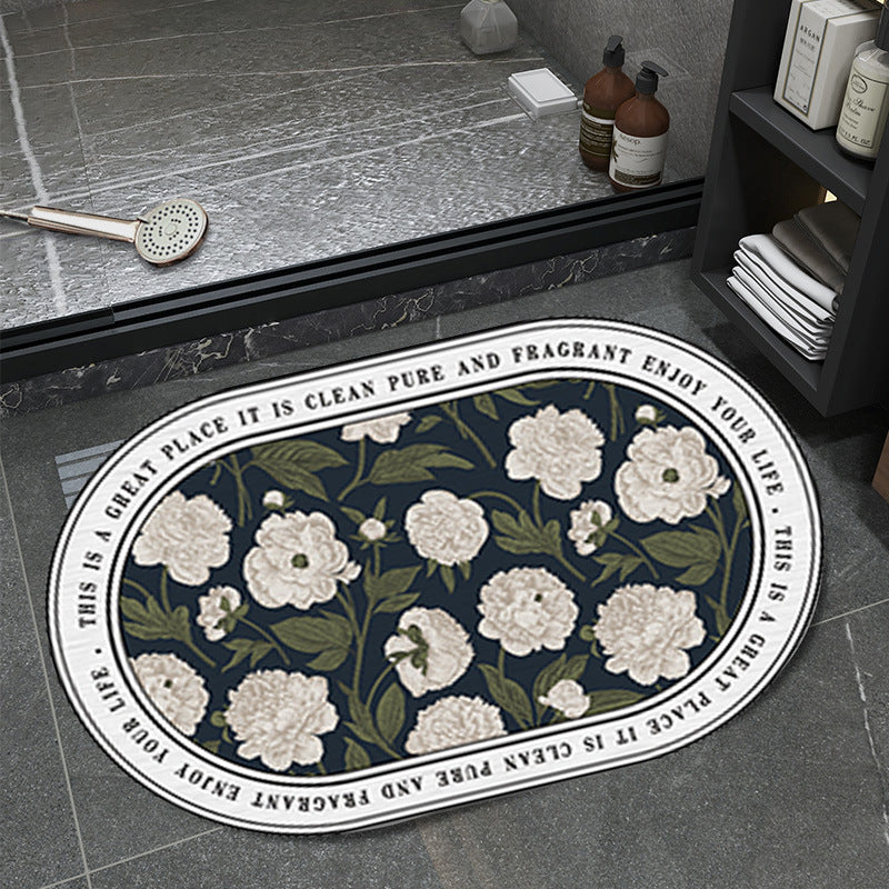 Floral Pattern Bathmat Bowlift