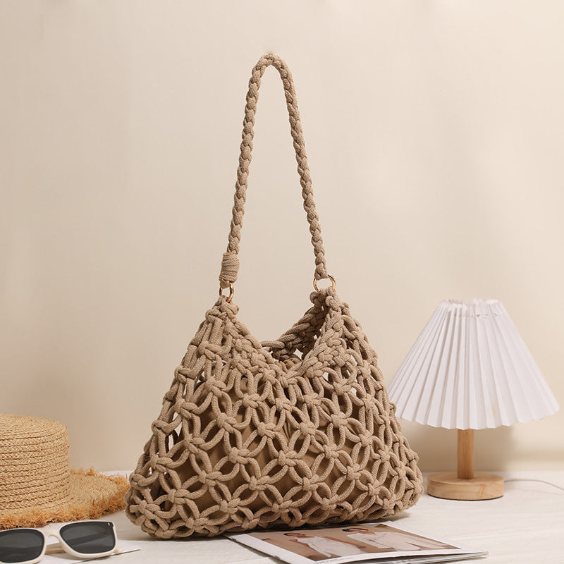 Handmade Macrame Shoulder Bag Bowlift