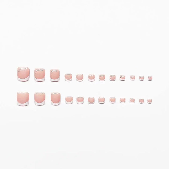 Premium French Tip Nail Set Bowlift