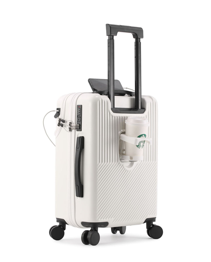 Unisex Smart Tech Compact Carry-On Suitcase Bowlift