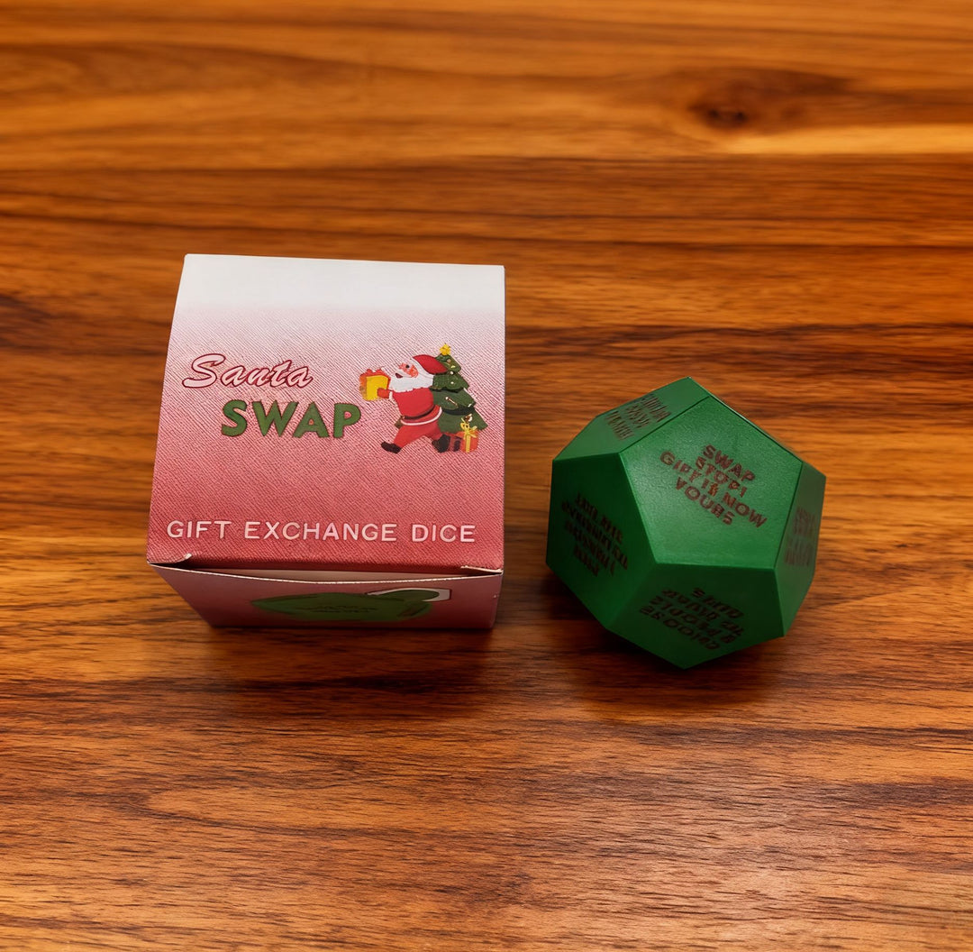 Oversized Christmas Santa Swap Gift Exchange Dice