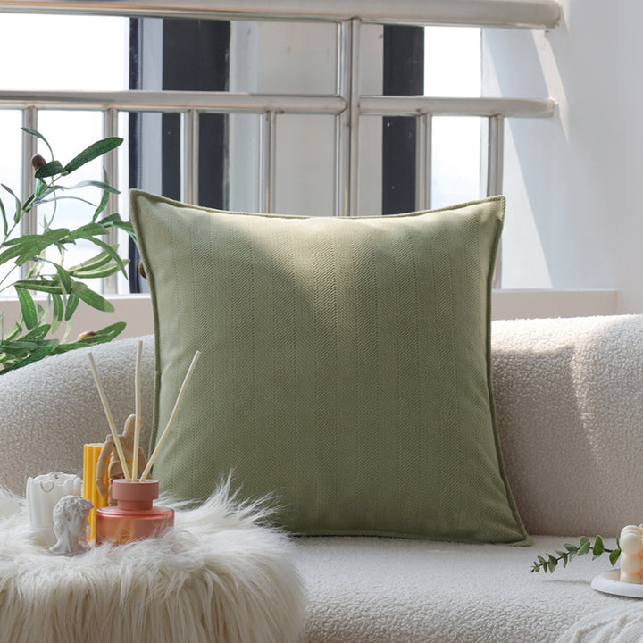 Patterned decorative cushion with textured chenille surface Bowlift