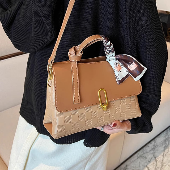 Chic Structured Handheld Satchel Bowlift