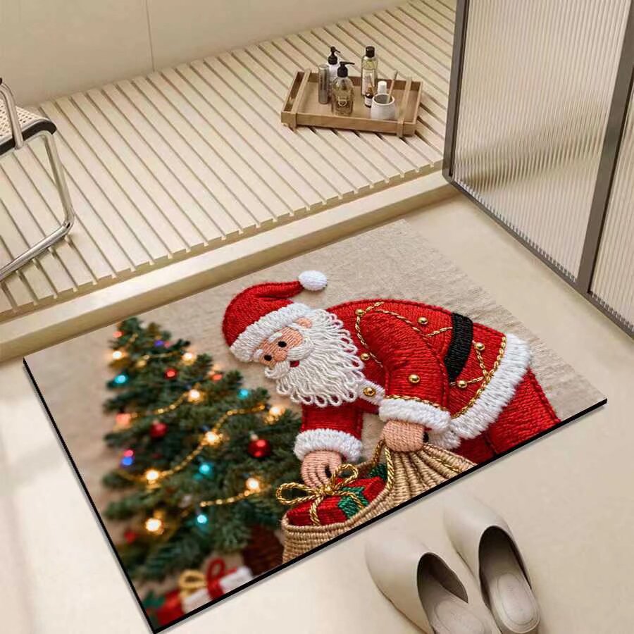 Christmas-Themed Entrance Mat Bowlift