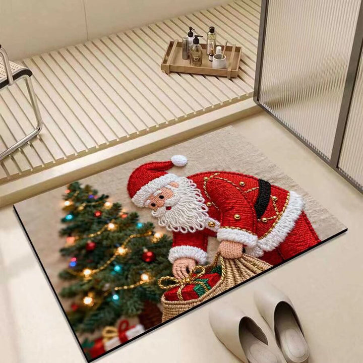 Christmas-Themed Entrance Mat Bowlift