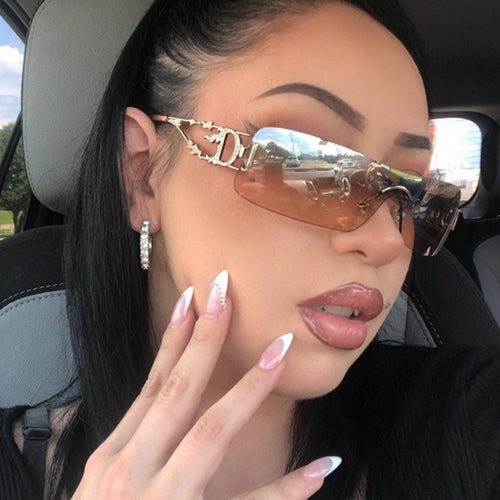 Women's futuristic sunglasses with ultra-modern metal accents Bowlift