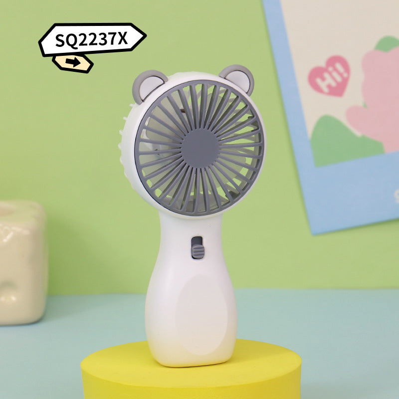 Women's Portable Hand Fan with Animal Design Bowlift