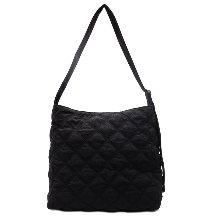Quilted Soft Fabric Shoulder Bag Bowlift