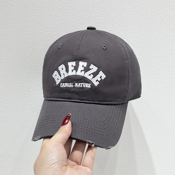 Men's Casual Distressed Cotton Cap Bowlift