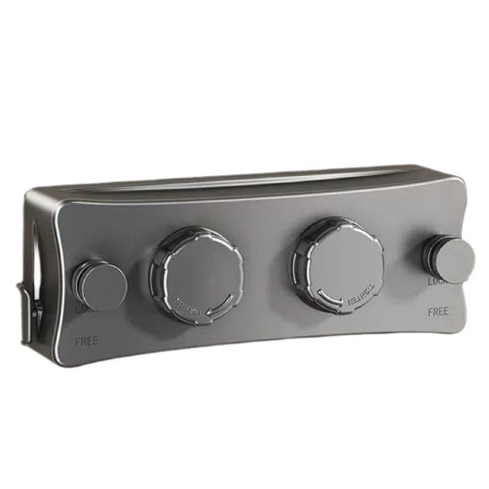 Retractable stainless steel clothesline tensioner with wall bracket Bowlift