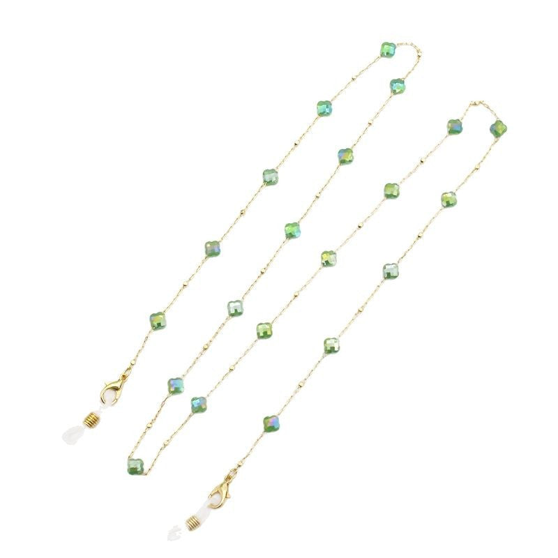 Elegant Crystal-Designed Eyewear Chain Bowlift