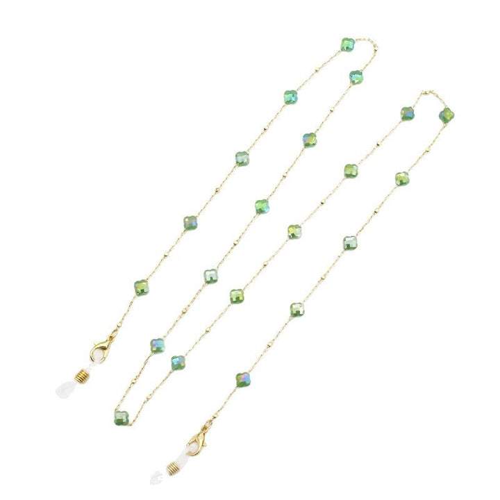 Elegant Crystal-Designed Eyewear Chain Bowlift