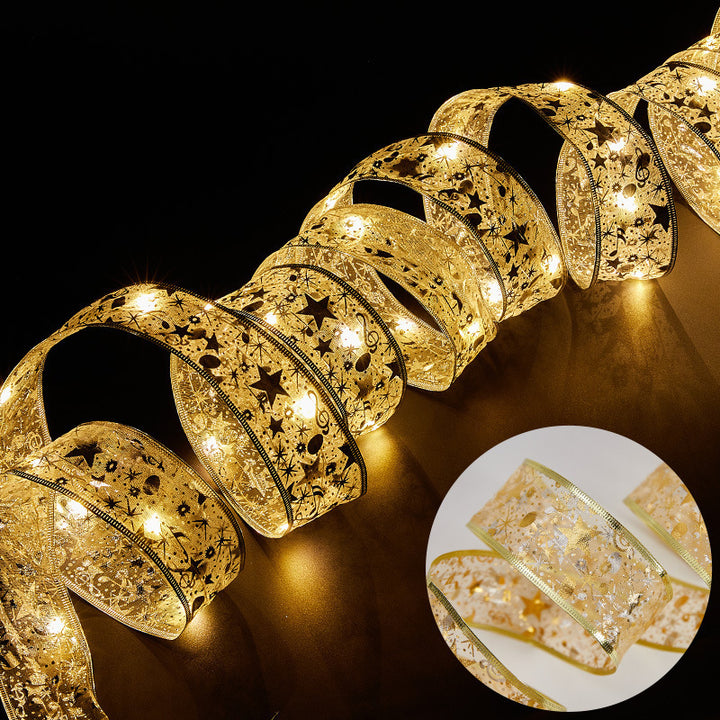 LED Decorative Ribbon with Festive Design Bowlift