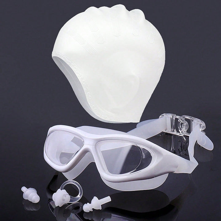 Swim set with comfort swim goggles and cap Bowlift