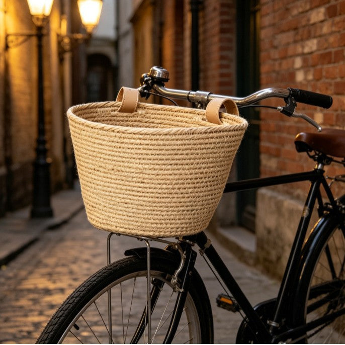 Braided Bicycle Storage Basket Bowlift