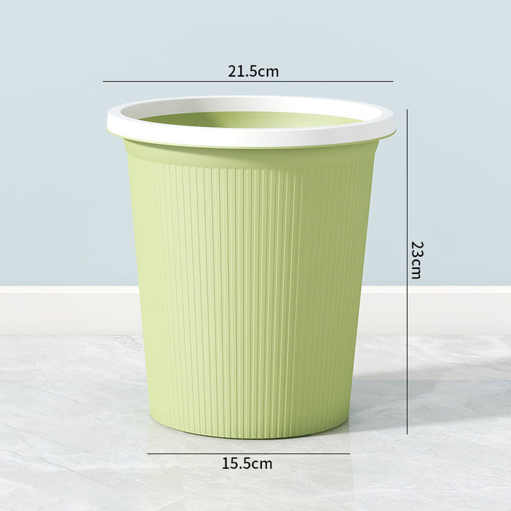 Ladies elegant and practical waste bin with ribbed surface Bowlift