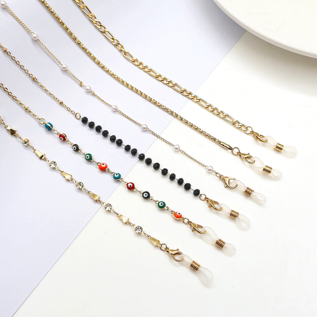 Elegant Crystal Eyewear Chain Bowlift