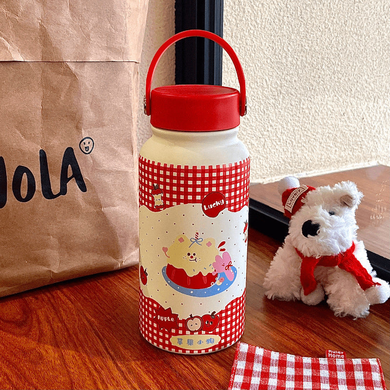 Ladies Insulated Water Bottle with Cute Animal Design Bowlift