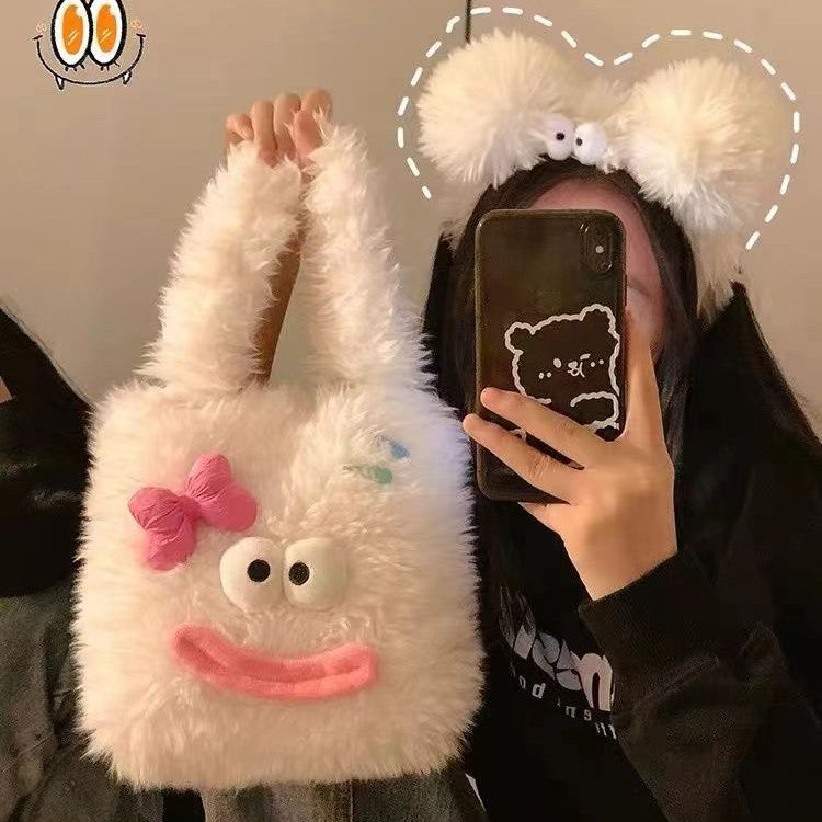 Cozy plush handbag with animal motif Bowlift