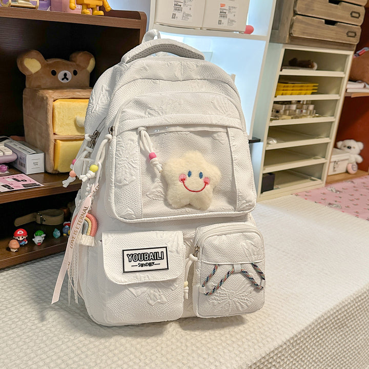 Adorable Cartoon-Themed Backpack Bowlift