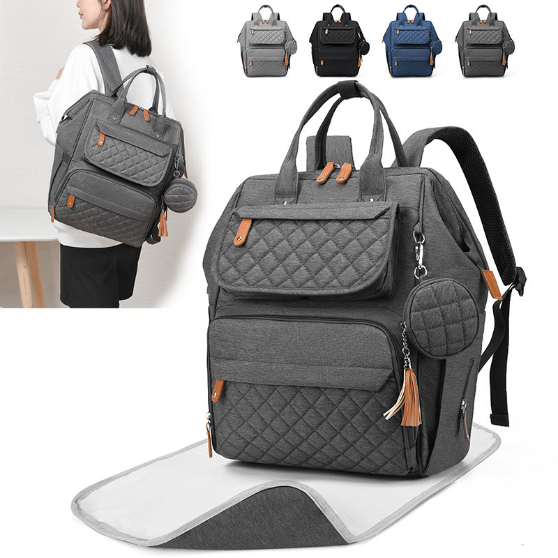 Multi-Functional Quilted Backpack Bowlift