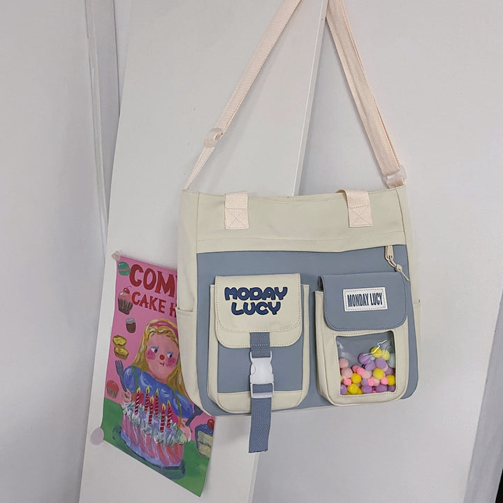 Whimsical Multi-Compartment Messenger Bag Bowlift