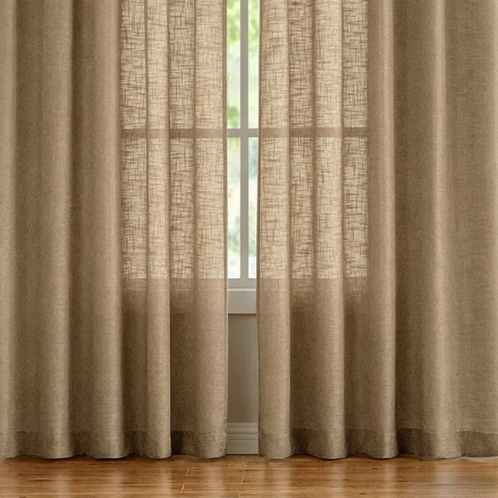 Sheer Linen Window Curtains Bowlift