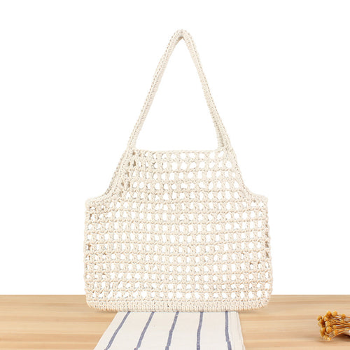 Handbag in Modern Macramé Weave Bowlift