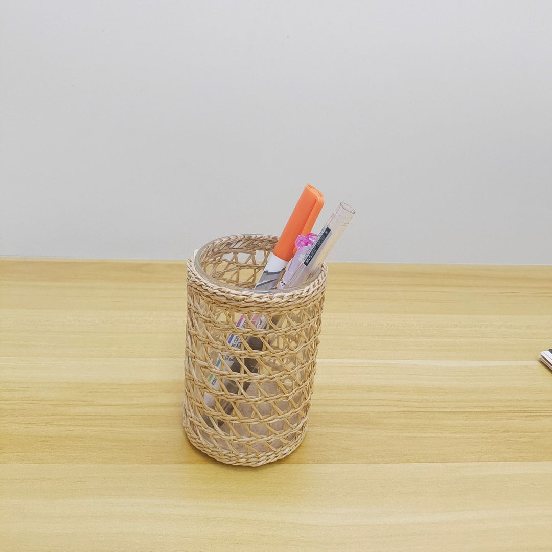 Handcrafted Woven Glass Holder Bowlift