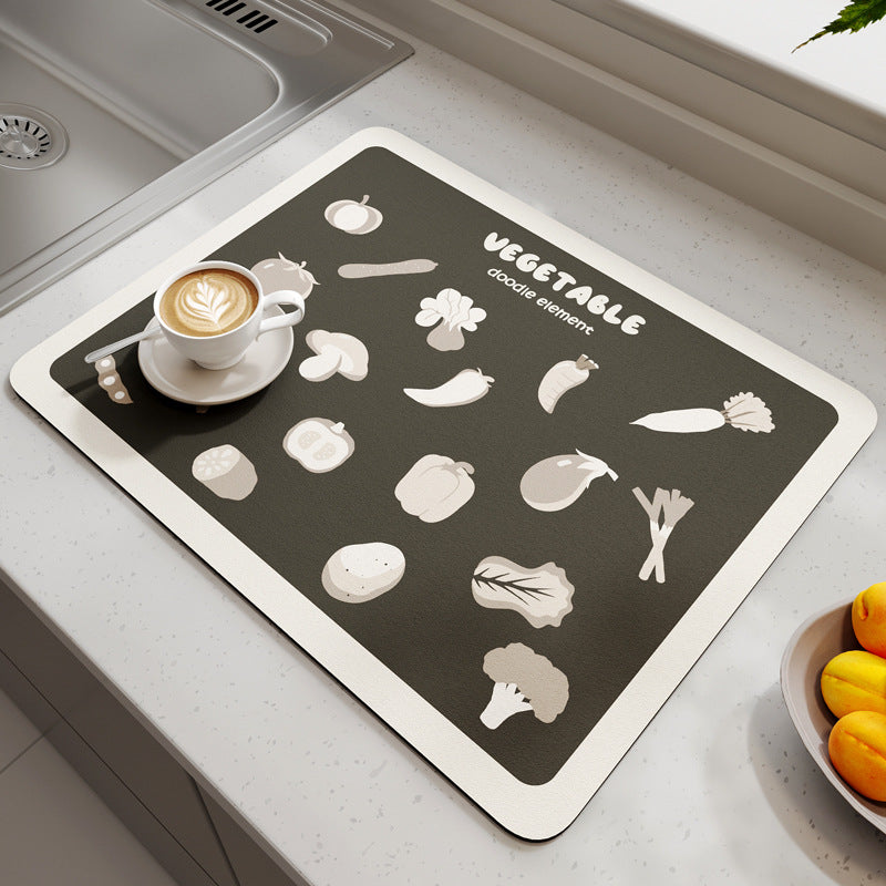 Geometric Patterned Kitchen Mat Bowlift