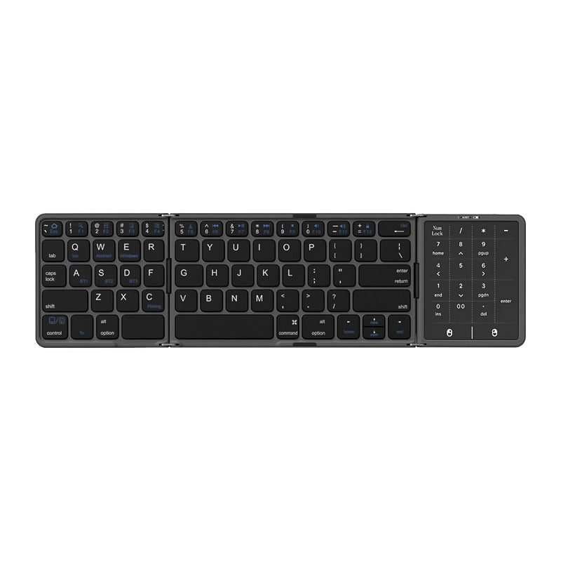 Compact Bluetooth Keyboard with Numeric Keypad Bowlift