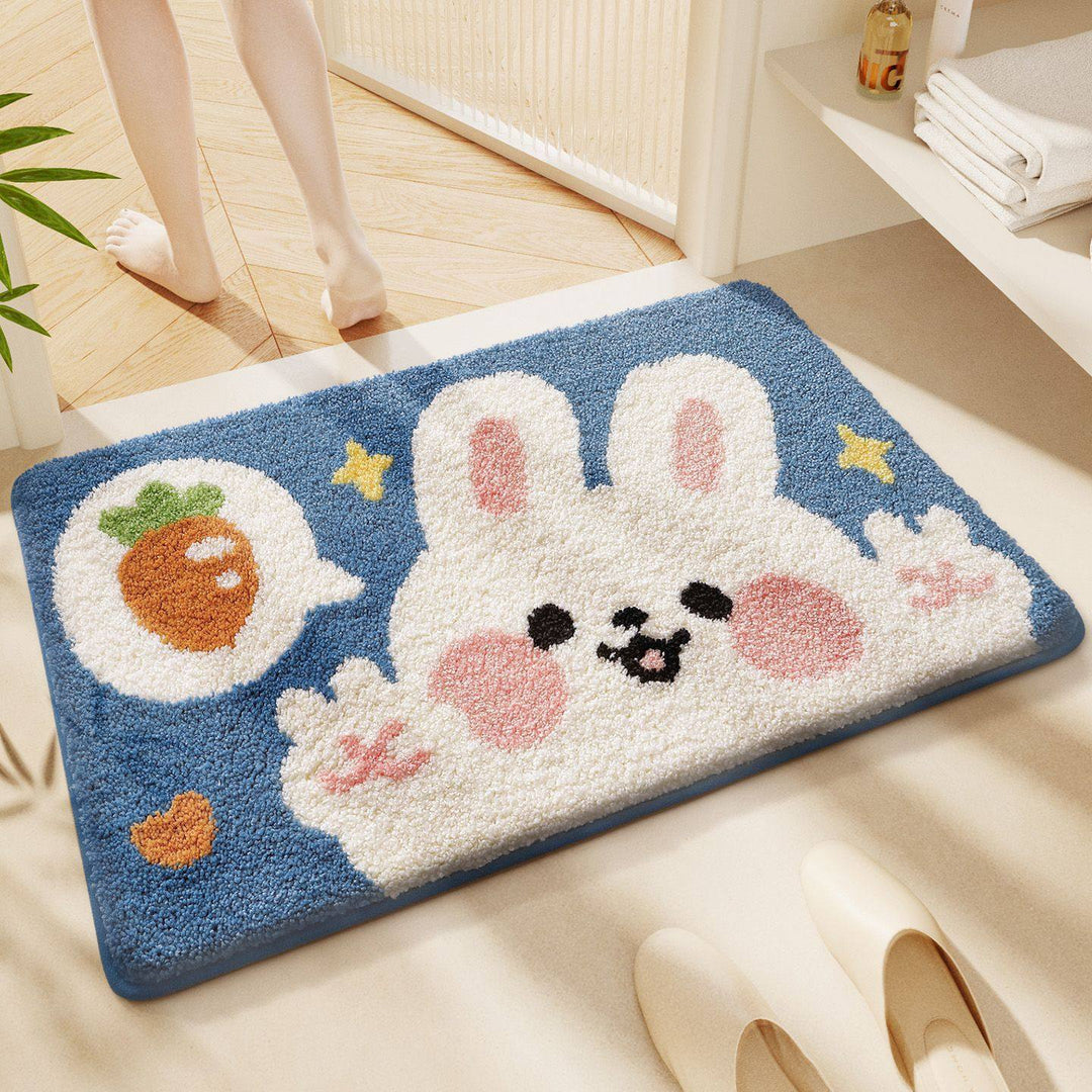 Cartoon Pony-Themed Bath Mat Bowlift