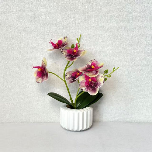Lifelike Orchid Decorative Table Centerpiece
