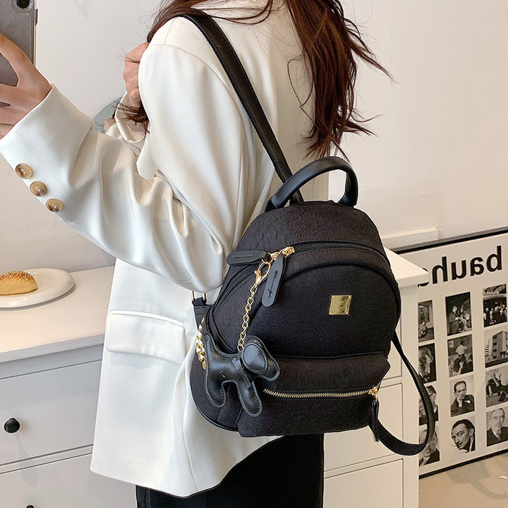 Textured Mini Backpack Bowlift