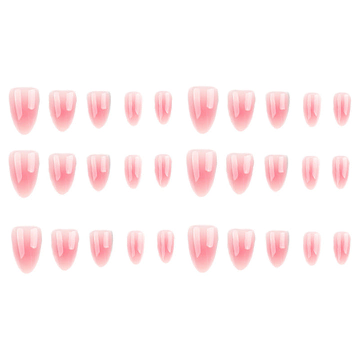 Elegant Gel Finish Press-On Nail Set Bowlift