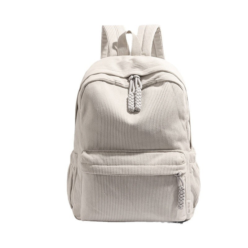 Ribbed Fabric Lightweight Backpack Bowlift