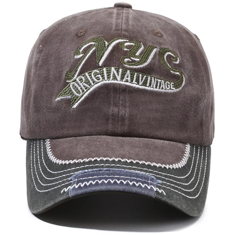 Men's Embroidered Vintage Cap Bowlift
