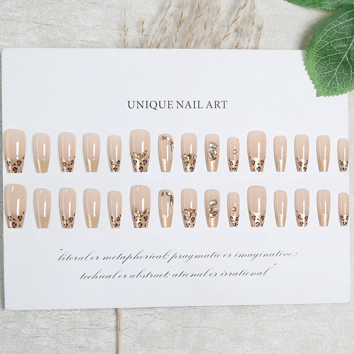 Acrylic nail set with glamorous 3D decorations Bowlift