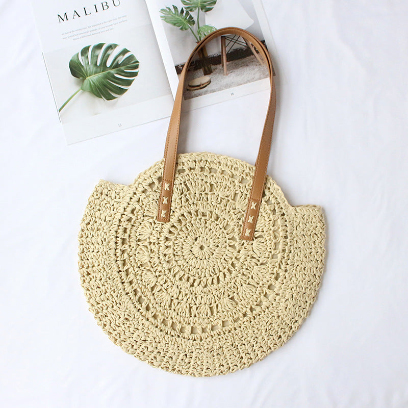 Round-woven beach bag Bowlift