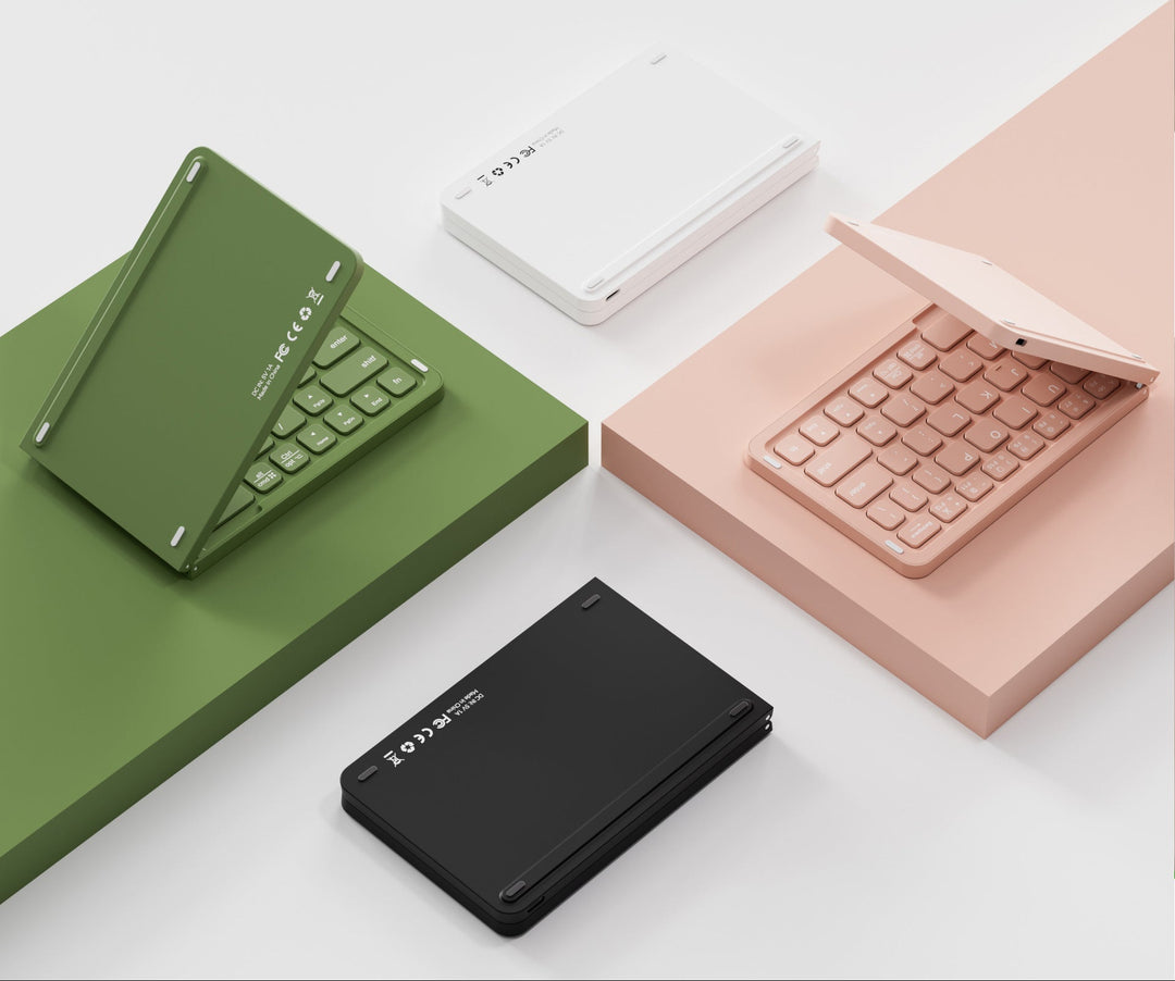 Ultra-Portable Bluetooth Keyboard with Multi-Device Compatibility Bowlift