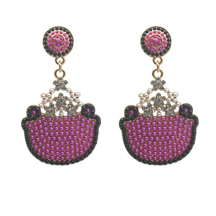 Artistic Skull-Inspired Drop Earrings Bowlift