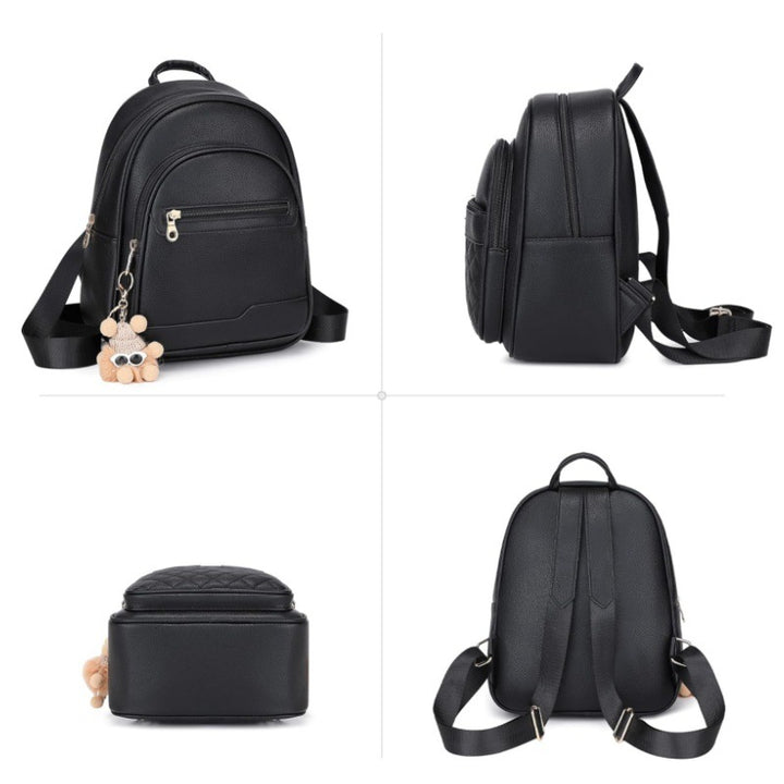 Stylish mini backpack with detachable keychain Bowlift