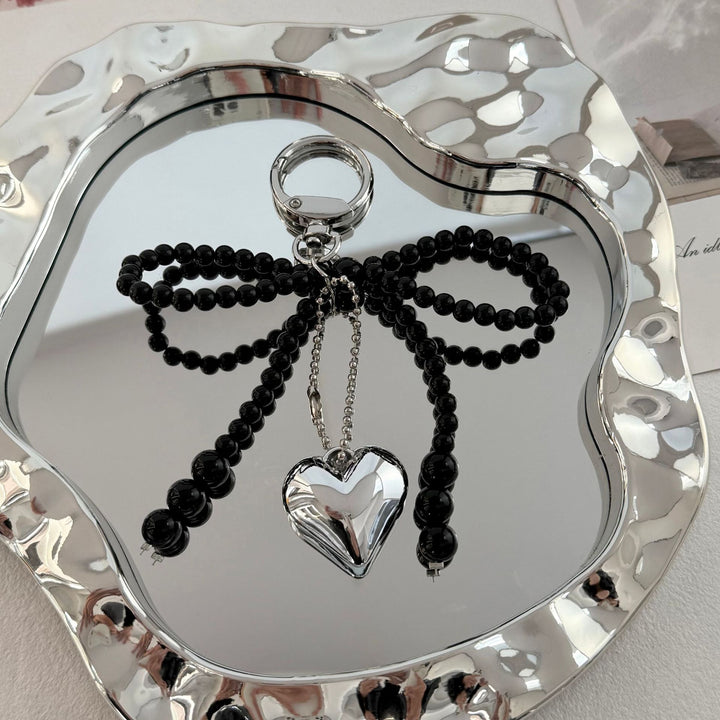 Elegant Beaded Charm Keychain Bowlift