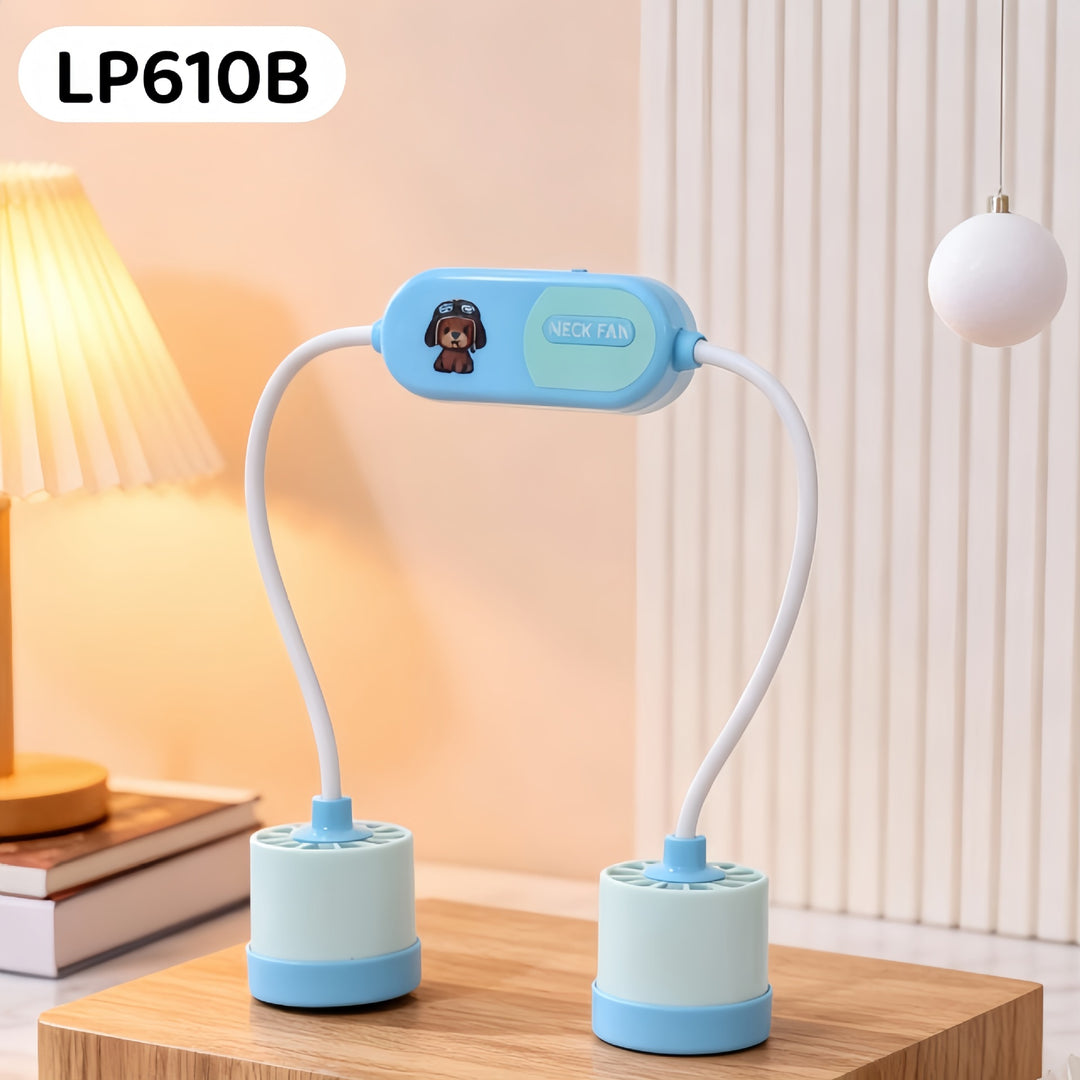 Women portable neck fan with flexible design Bowlift