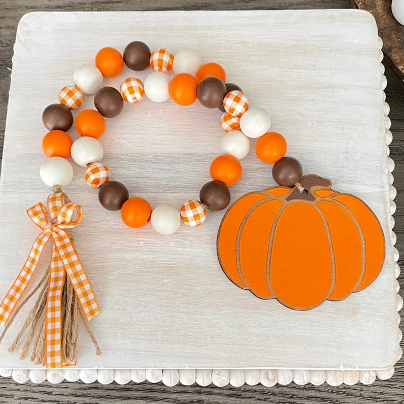 Decorative Fall-Themed Bead Garland