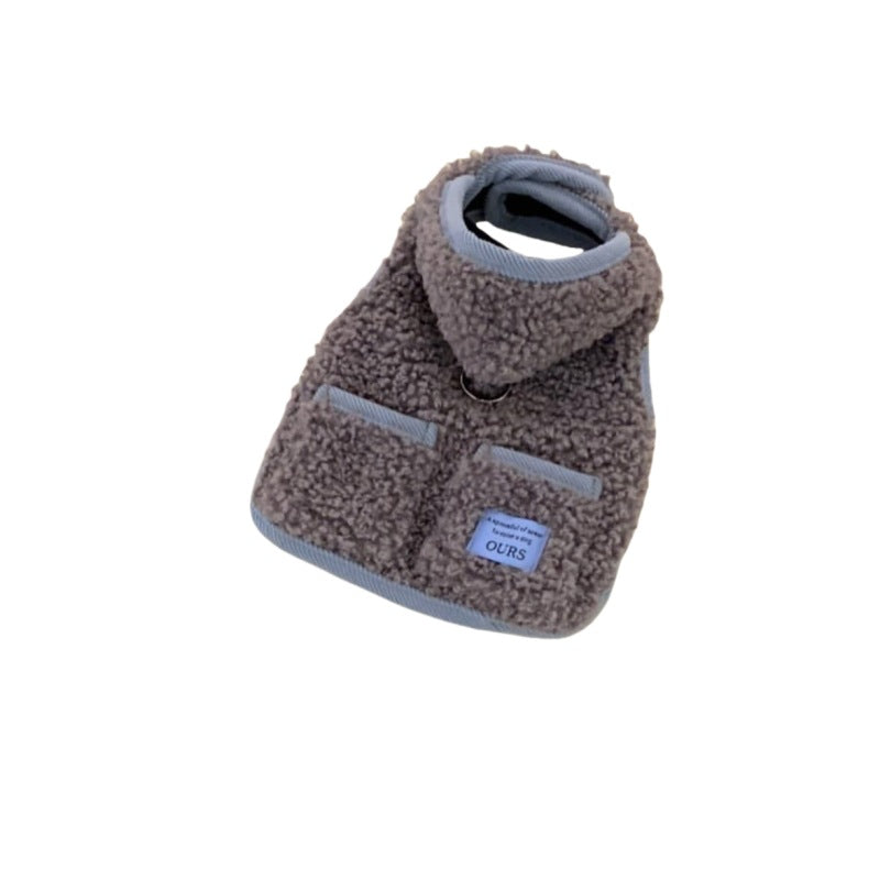 Plush Sherpa Dog Harness Vest